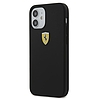 Ferrari FESSIHCP12SBK iPhone 12 mini 5.4" fekete/fekete kemény tok On Track Szilikon
