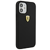 Ferrari FESSIHCP12SBK iPhone 12 mini 5.4" fekete/fekete kemény tok On Track Szilikon