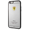 Ferrari Hardcase FEHCP6LBK iPhone 6/6S Plus versenypajzs átlátszó fekete