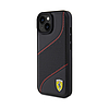 Ferrari Perforated Waves fém logó - iPhone 15 tok fekete (FEHCP15SPWAK)