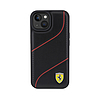 Ferrari Perforated Waves fém logó - iPhone 15 tok fekete (FEHCP15SPWAK)
