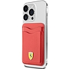 Ferrari Wallet Card Slot FEWCMRSIR tok - piros MagSafe Leather 2023 Collection