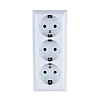 GAO 0312H Business Line IP20 3 férőhelyes földelt aljzat, 3 férőhelyes földelt csatlakozóaljzat, beltéri, 230 V~ / 50 Hz / 16 A, fehér