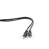 Gembird 2x 3,5 jack Audio 1,2m Black CCA-404