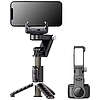 Gimbal/állvány lámpával APEXEL Q18 (fekete)