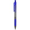 Golyóstoll, 0,7 mm, nyomógombos, DELI Arrow RT Grip, kék (DEQ01930)
