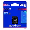 Goodram Microcard 256 GB micro SD XC UHS-I Class 10 memóriakártya, SD adapter (M1AA-2560R12)