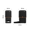 GoSmart állateledel adagoló kamerával, 4 l, fekete, Wi-Fi (H6004)