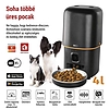 GoSmart állateledel adagoló kamerával, 4 l, fekete, Wi-Fi (H6004)