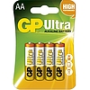 GP Ultra ceruza elem AA alkáli tartós LR6 4 db/bliszter GP15AUC4 DARABÁR!