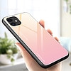 Gradiens üveg tartós borító edzett üveg hátlappal iPhone 12 mini rózsaszín