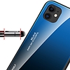 Gradiens üveg tartós borító edzett üveg hátlappal iPhone 12 mini rózsaszín