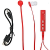 Grundig - Fülhallgató Bluetooth adapterrel piros (8711252037387RED)