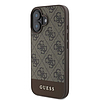 Guess 4G alsó csíkos iPhone 16 tok - barna
