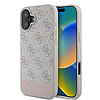Guess 4G alsó csíkos tok iPhone 16 Plus 6.7"-hez - rózsaszín