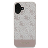 Guess 4G alsó csíkos tok iPhone 16 Plus 6.7"-hez - rózsaszín