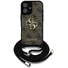Guess 4G Big Logo Cord Stap keresztpántos iPhone 16 Plus tok, barna