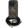 Guess 4G Big Logo Cord Stap keresztpántos iPhone 16 Pro Max tok, barna