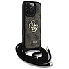 Guess 4G Big Logo Cord Stap keresztpántos iPhone 16 Pro Max tok, barna