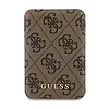 Guess 4G bőr fém logó MagSafe - Power Bank induktív 5000 mAh 15W MagSafe barna (GUPB5FP4EMGW)