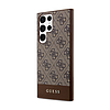 Guess 4G Bottom Stripe Metal Logo Collection - Samsung Galaxy S24 Ultra Case barna (GUHCS24LG4GLBR)