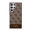 Guess 4G Bottom Stripe Metal Logo Collection - Samsung Galaxy S24 Ultra Case barna (GUHCS24LG4GLBR)