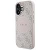 Guess 4G Circle Classic Logo MagSafe iPhone 16 tok - rózsaszín