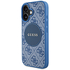 Guess 4G Circle Classic Logo MagSafe tok iPhone 16-hoz - kék