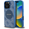 Guess 4G Circle Classic Logo MagSafe tok iPhone 16 Pro Maxhoz - kék