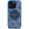 Guess 4G Circle Classic Logo MagSafe tok iPhone 16 Pro Maxhoz - kék