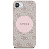 Guess 4G Circle Classic Logo MagSafe tok iPhone 16e-hez - rózsaszín