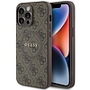 Guess 4G Collection bőr fém logós MagSafe tok iPhone 13 Pro Max telefonhoz - barna