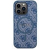 Guess 4G Collection bőr fém logós MagSafe tok iPhone 14 Pro telefonhoz - kék