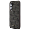 Guess 4G fém arany logó - Samsung Galaxy S24 FE tok barna (GUHCS24FEG4GFBR)