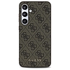 Guess 4G fém arany logó - Samsung Galaxy S24 FE tok barna (GUHCS24FEG4GFBR)