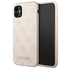 Guess 4G fém arany logó - tok iPhone 11-hez rózsaszín (GUHCN61G4GFPI)