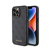 Guess 4G fém arany logó - tok iPhone 15 Pro Max készülékhez szürke (GUHCP15XG4GFGR)