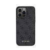 Guess 4G fém arany logó - tok iPhone 15 Pro Max készülékhez szürke (GUHCP15XG4GFGR)