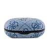 Guess 4G fém logó - TWS ENC Bluetooth fejhallgató + töltőtok kék (GUTWSP4EGB)