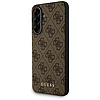 Guess 4G fém tok Samsung Galaxy A56 készülékhez, arany logóval, barna