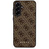 Guess 4G fém tok Samsung Galaxy A56 készülékhez, arany logóval, barna