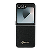 Guess 4G Glitter Script tok Samsung Galaxy Z Flip 6-hoz, fekete
