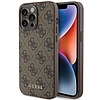 Guess 4G Metal Gold Logo tok iPhone 15 Pro Max készülékhez - barna