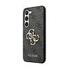 Guess 4G nagy fém logó - Samsung Galaxy S24+ tok fekete (GUHCS24M4GMGGR)