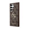 Guess 4G nagy fém logó - Samsung Galaxy S24 Ultra tok barna (GUHCS24L4GMGBR)