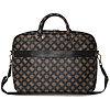 Guess 4G Peony elülső zsebes, cipzáras, háromszög logós laptop táska 16"-os, fekete