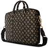Guess 4G Peony elülső zsebes, cipzáras, háromszög logós laptop táska 16"-os, fekete