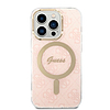 Guess 4G Print MagSafe tok + töltő szett iPhone 14 Pro Max 6.7"-hez - rózsaszín