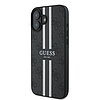 Guess 4G Printed Stripes MagSafe - iPhone 16 Plus tok fekete (GUHMP16MP4RPSK)