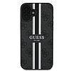 Guess 4G Printed Stripes MagSafe - iPhone 16 Plus tok fekete (GUHMP16MP4RPSK)